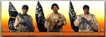 The three terrorists who carried out the attack in Burkina Faso